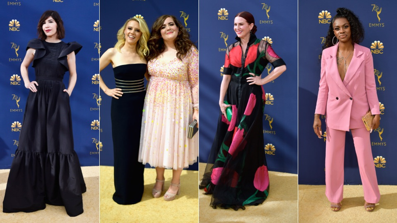 Illustration for article titled All the Demure & Sparkly Shit on the 70th Annual Emmys Red Carpet